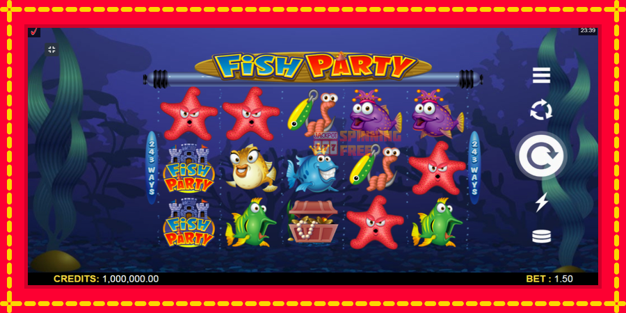 Fish Party mesin slot dengan animasi cerah, gambar 1