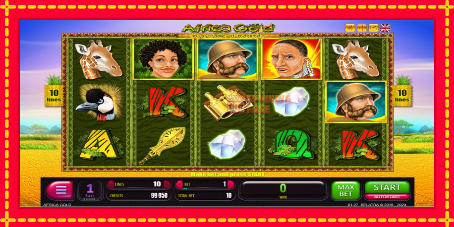 Africa Gold mesin slot dengan animasi cerah, gambar 2