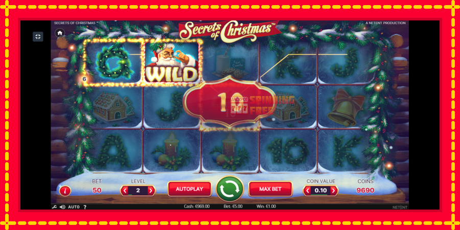 Secrets of Christmas mesin slot dengan animasi cerah, gambar 4