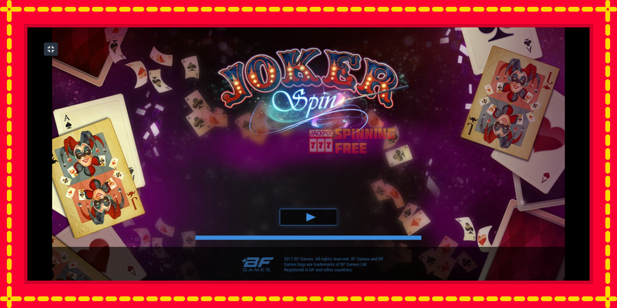 Joker Spin mesin slot dengan animasi cerah, gambar 1