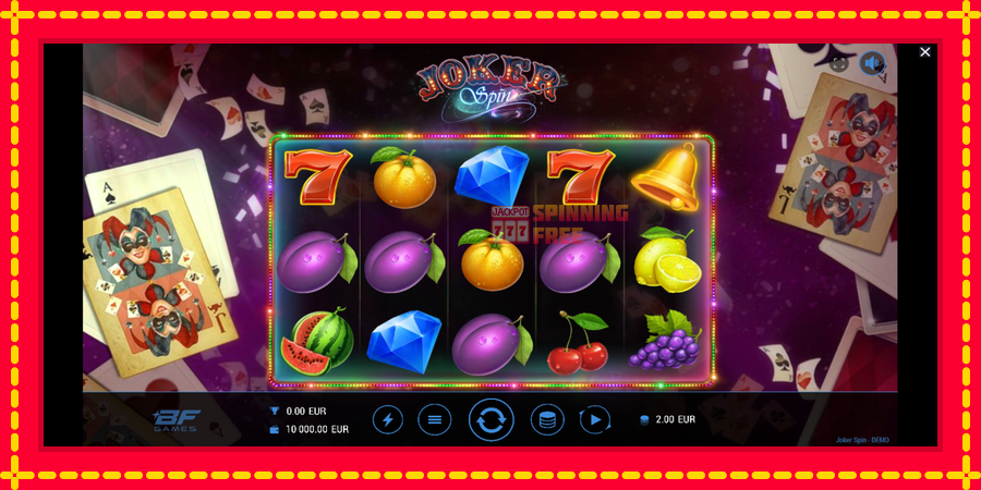 Joker Spin mesin slot dengan animasi cerah, gambar 2