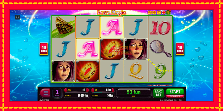 Love Magic mesin slot dengan animasi cerah, gambar 2