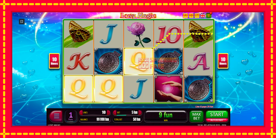 Love Magic mesin slot dengan animasi cerah, gambar 7