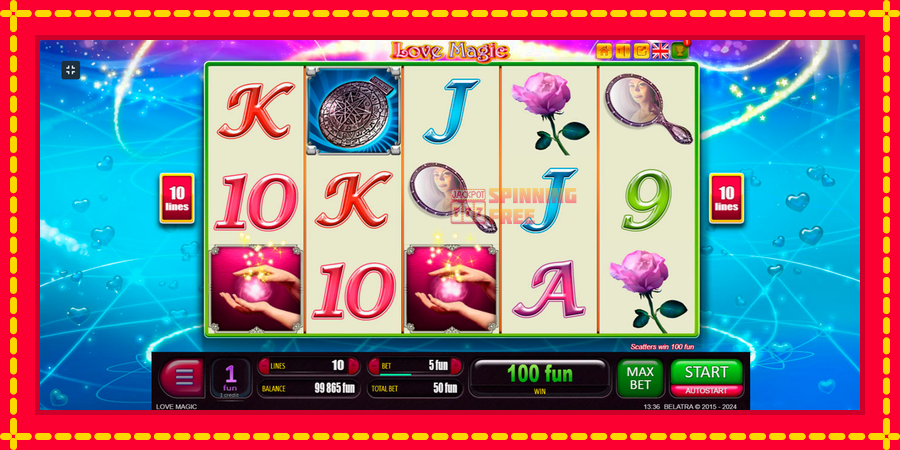 Love Magic mesin slot dengan animasi cerah, gambar 9