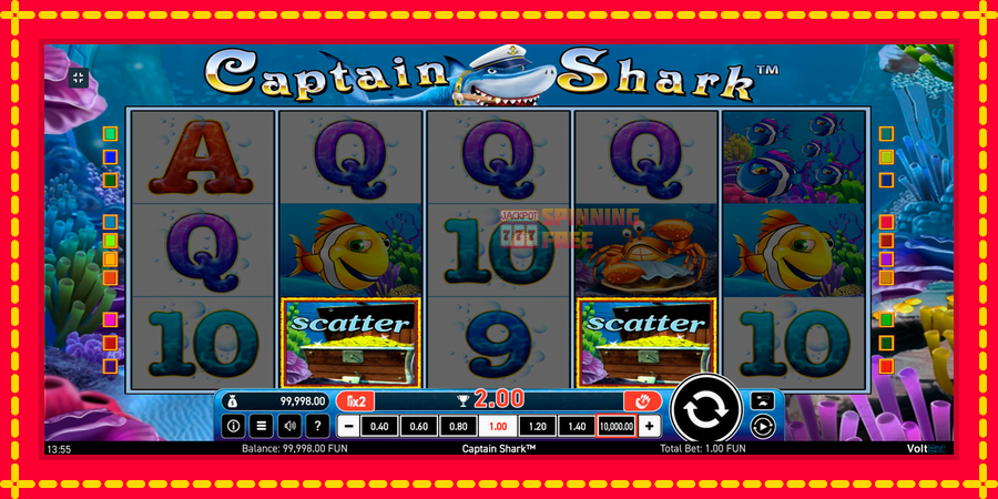 Captain Shark mesin slot dengan animasi cerah, gambar 2