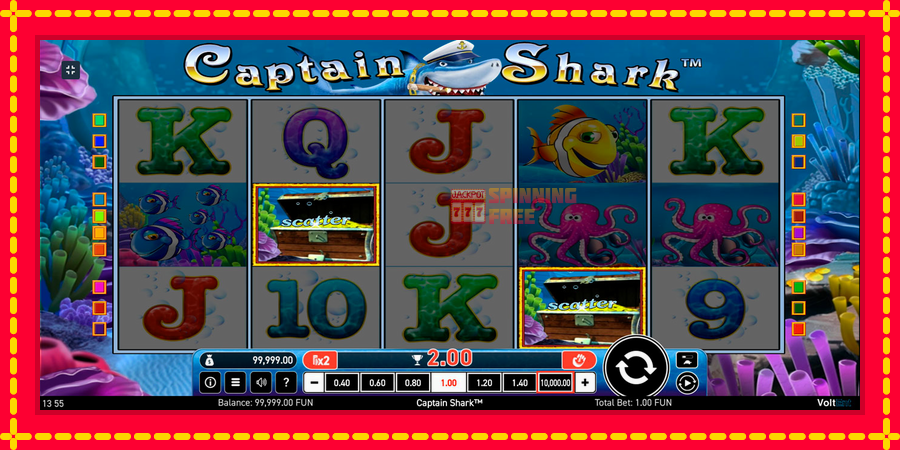 Captain Shark mesin slot dengan animasi cerah, gambar 3