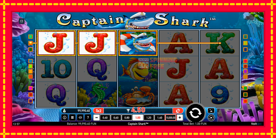 Captain Shark mesin slot dengan animasi cerah, gambar 8