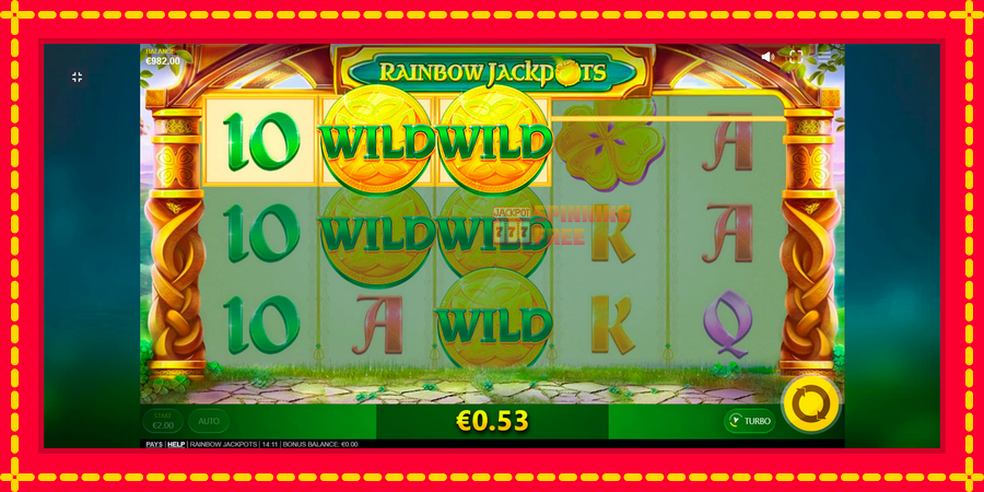 Rainbow Jackpots mesin slot dengan animasi cerah, gambar 2