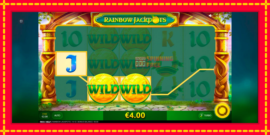 Rainbow Jackpots mesin slot dengan animasi cerah, gambar 5