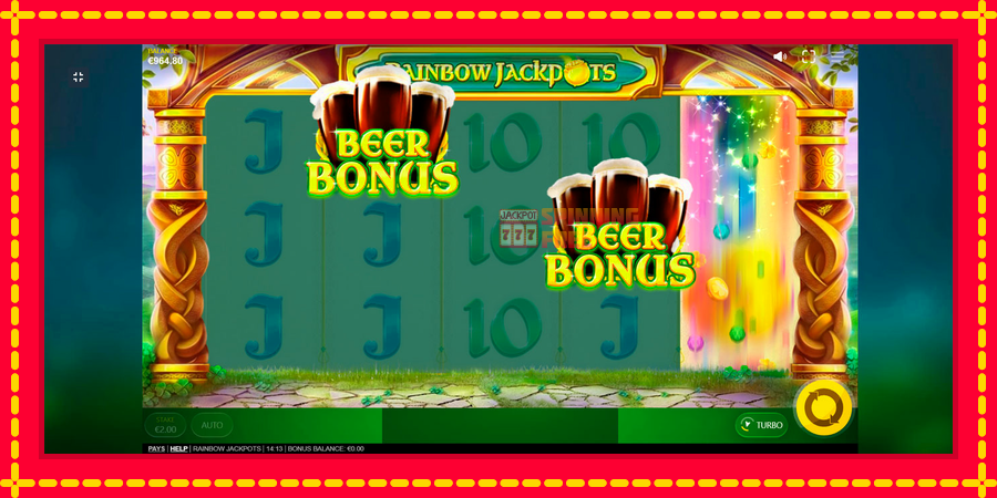 Rainbow Jackpots mesin slot dengan animasi cerah, gambar 8