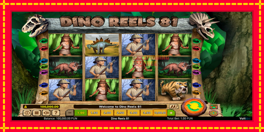 Dino Reels 81 mesin slot dengan animasi cerah, gambar 1