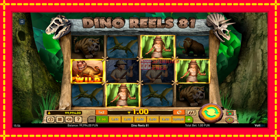 Dino Reels 81 mesin slot dengan animasi cerah, gambar 2