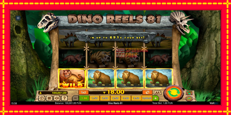 Dino Reels 81 mesin slot dengan animasi cerah, gambar 6