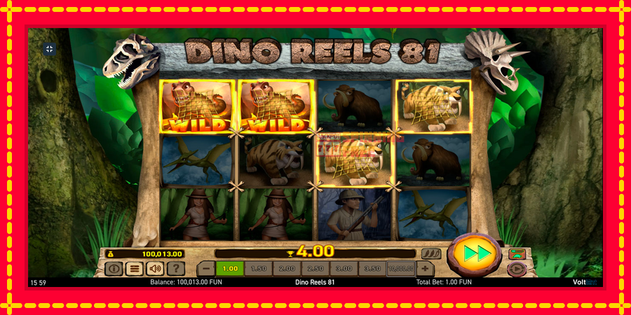 Dino Reels 81 mesin slot dengan animasi cerah, gambar 8