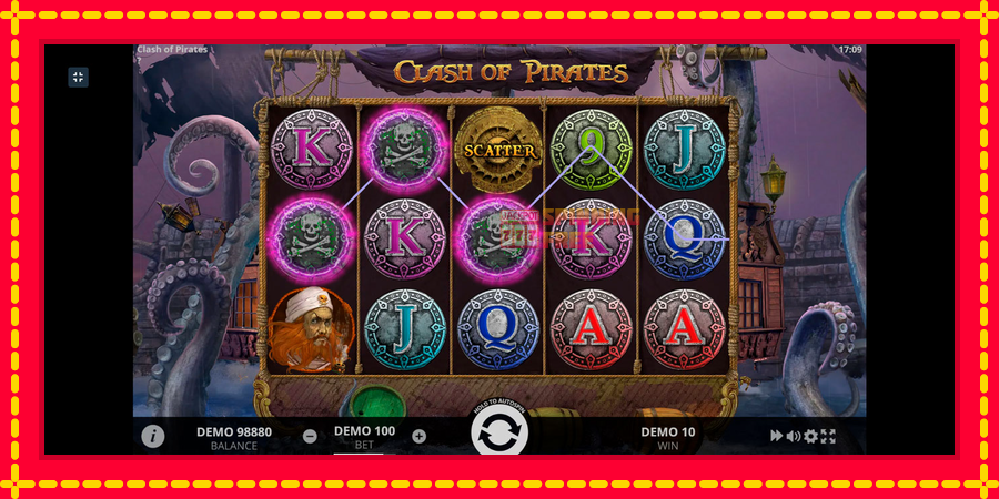 Clash of Pirates mesin slot dengan animasi cerah, gambar 5