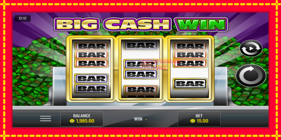 Big Cash Win mesin slot dengan animasi cerah, gambar 1