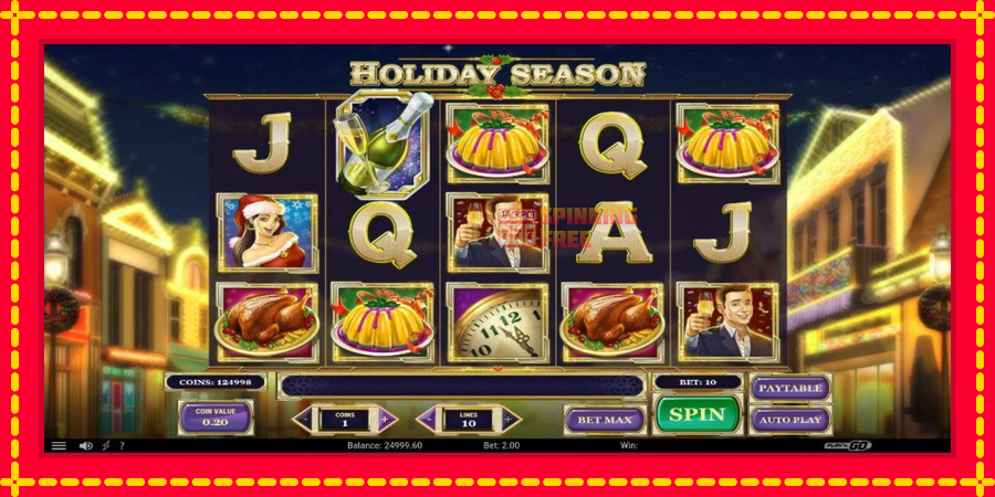 Holiday Season mesin slot dengan animasi cerah, gambar 1