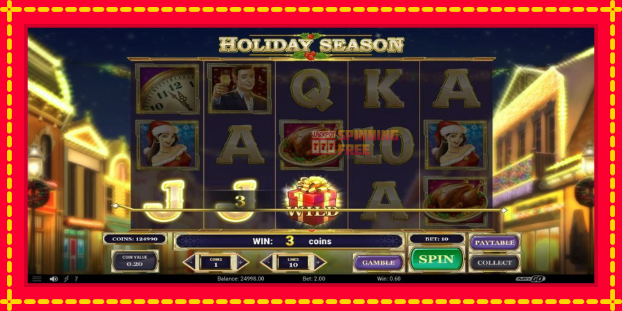 Holiday Season mesin slot dengan animasi cerah, gambar 2