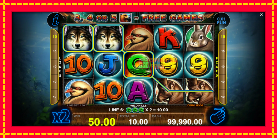 Wild Hills mesin slot dengan animasi cerah, gambar 2