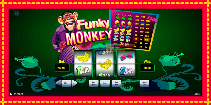 Funky Monkey mesin slot dengan animasi cerah, gambar 1