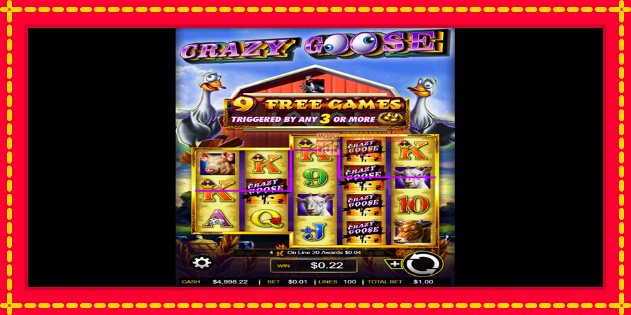 Crazy Goose mesin slot dengan animasi cerah, gambar 2