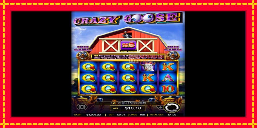 Crazy Goose mesin slot dengan animasi cerah, gambar 4