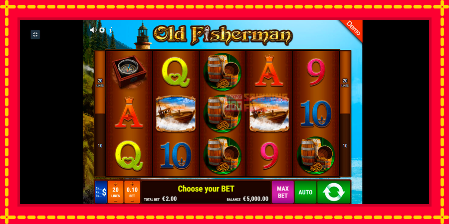 Old Fisherman mesin slot dengan animasi cerah, gambar 1