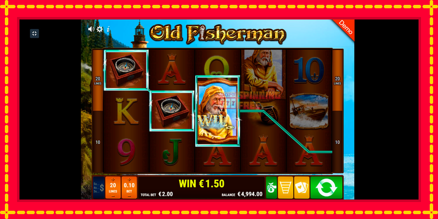 Old Fisherman mesin slot dengan animasi cerah, gambar 2