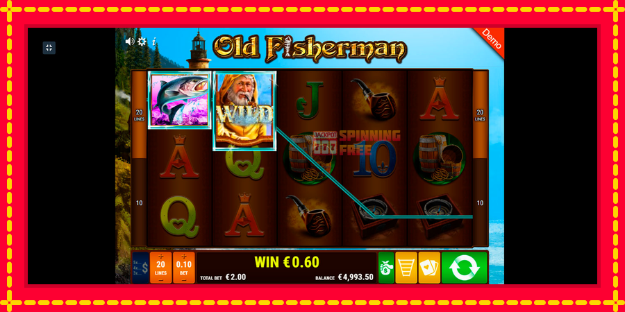 Old Fisherman mesin slot dengan animasi cerah, gambar 3