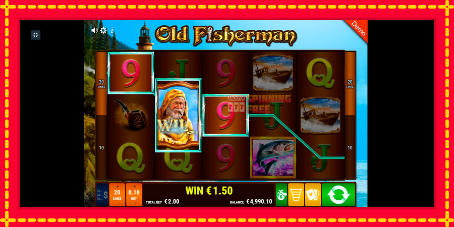 Old Fisherman mesin slot dengan animasi cerah, gambar 4