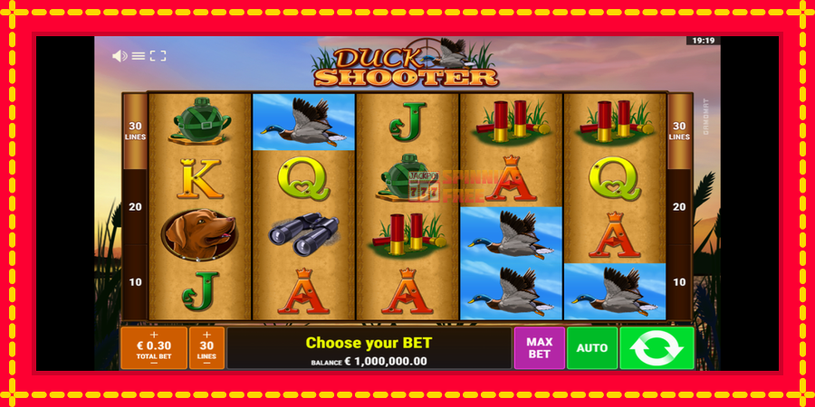 Duck Shooter mesin slot dengan animasi cerah, gambar 1