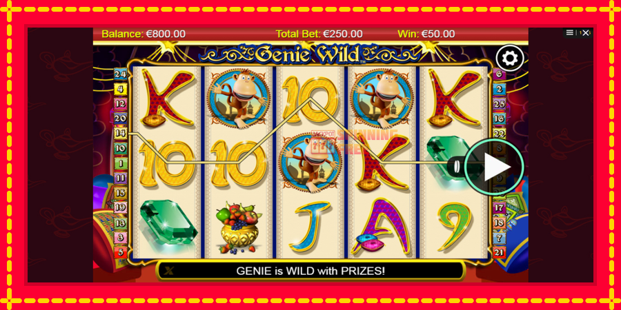 Genie Wild mesin slot dengan animasi cerah, gambar 2