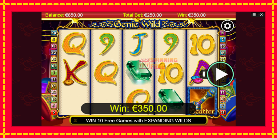 Genie Wild mesin slot dengan animasi cerah, gambar 3