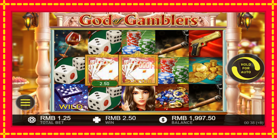 God of Gamblers mesin slot dengan animasi cerah, gambar 2